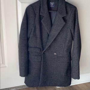 A&F NWT Wool-Blend Blazer Coat